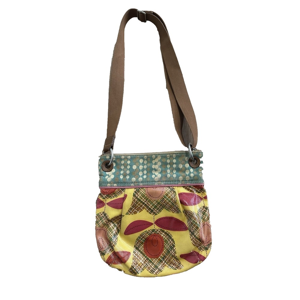 Fossil Key Per Crossbody Bag Purse Handbag Floral